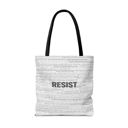 Anti-Trump Tote Bag - In His Own Words, Overlaid with DEMOCRACY?