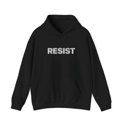 RESIST Anti-Trump Hoodie | Unisex Political Protest Sweatshirt | Quotes & Headlines Collage Design | Gildan Heavy Blend