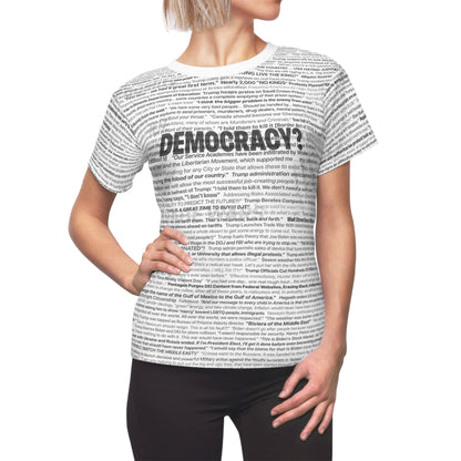 Anti-Trump Tee, Custom Design with Real Quotes and Headlines, 2nd Term